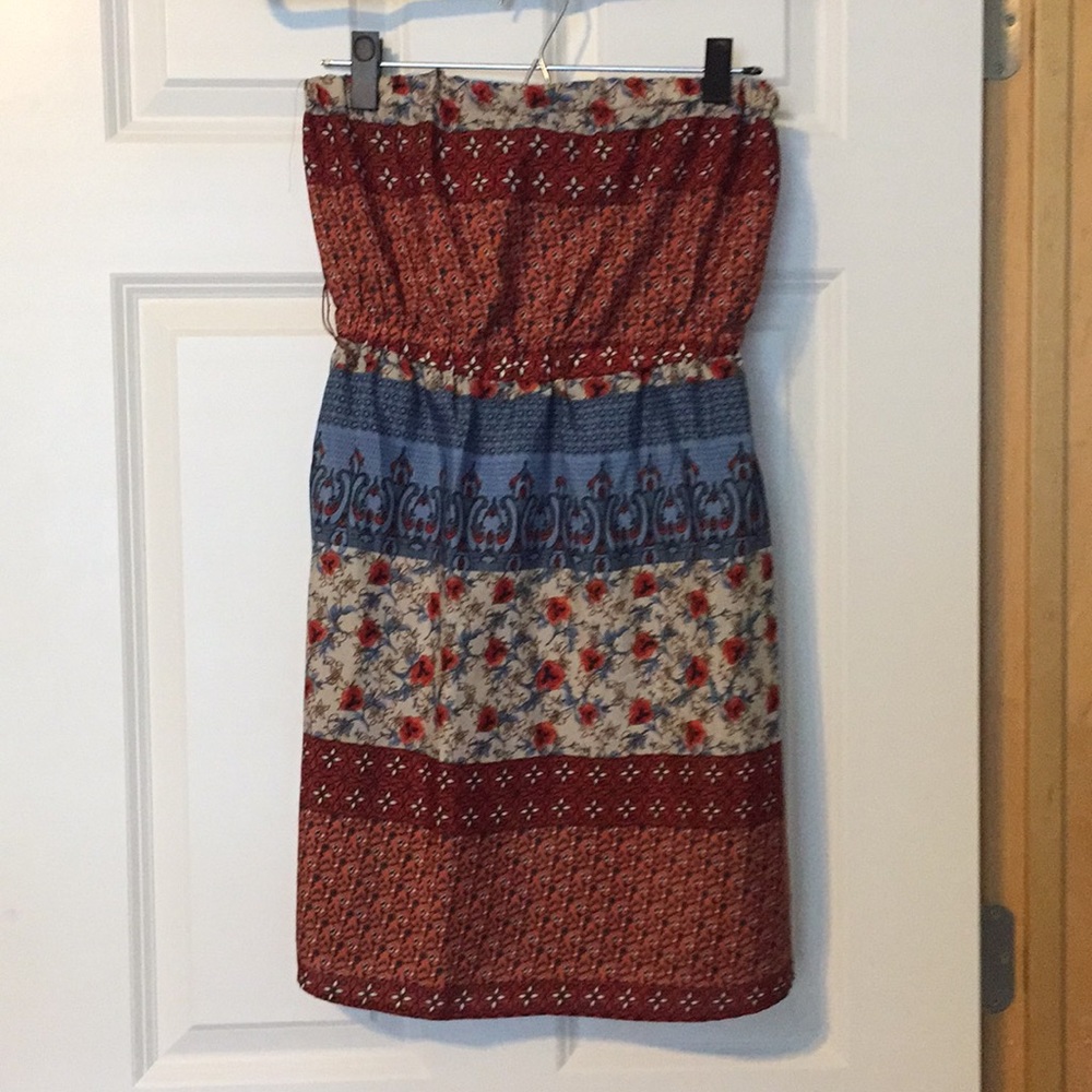 Rue 21 Strapless Bohemian Sun Dress